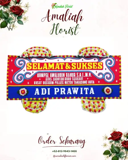 Papan Bunga Ucapan Selamat Kramatmanik